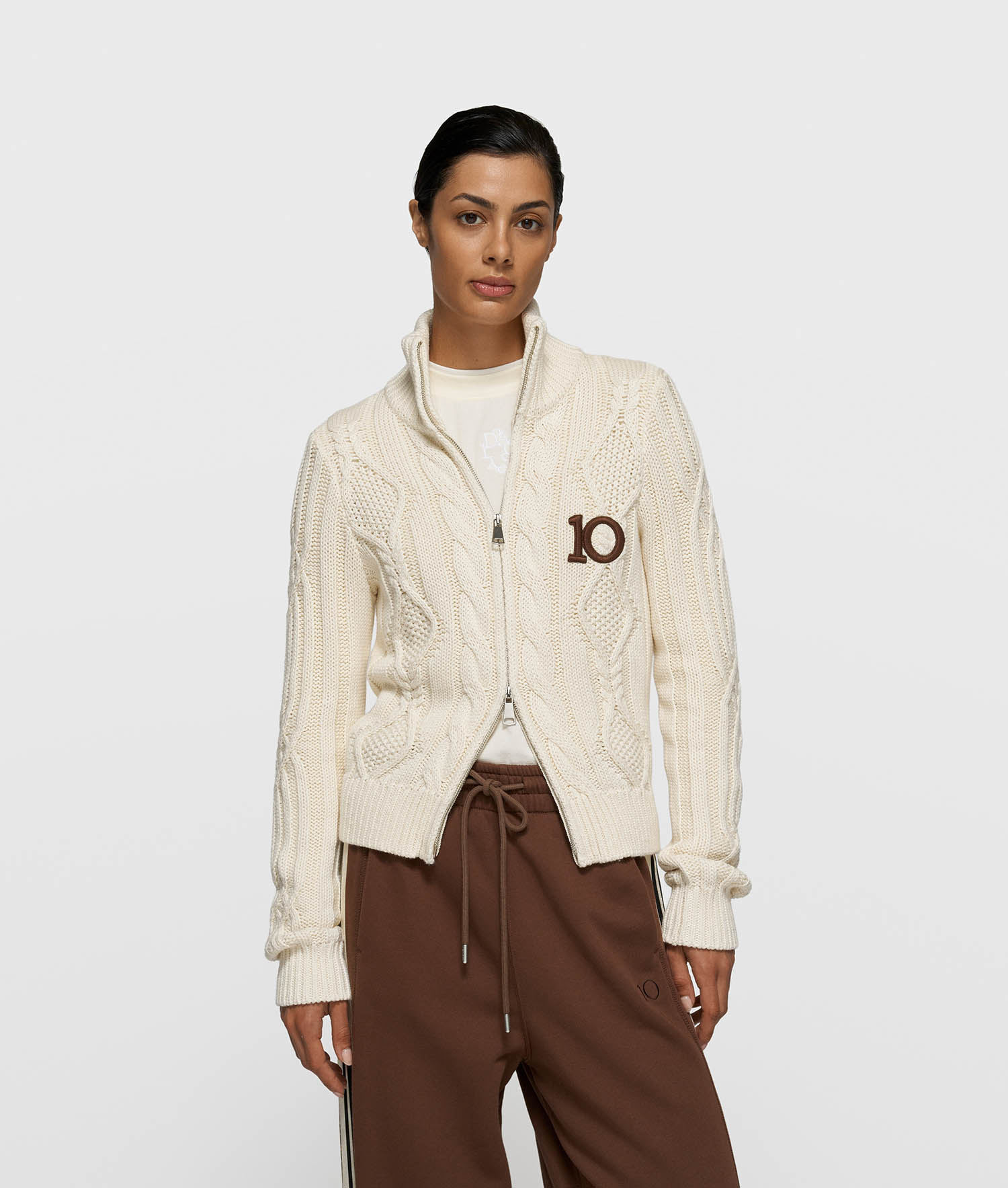 10Days cable knit zip - Van Dort Mode