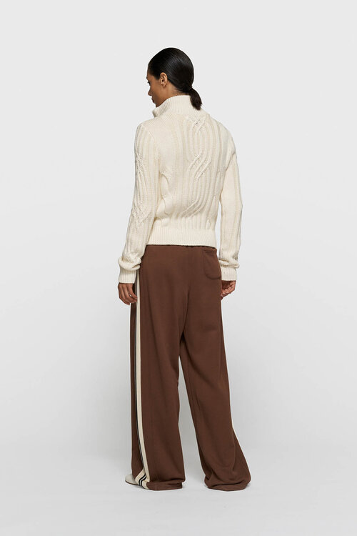 10Days Pearl cable knit zip