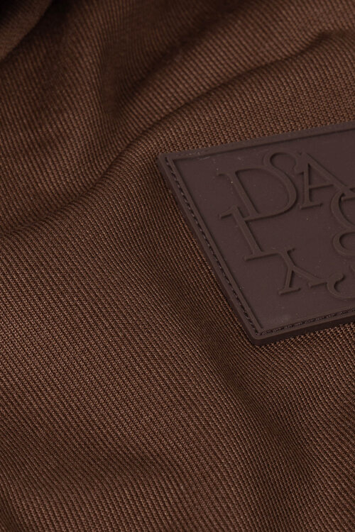 10Days dark truffle belted zip hoodie