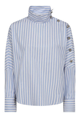 Co'couture Blauw/wit Devin Blouse