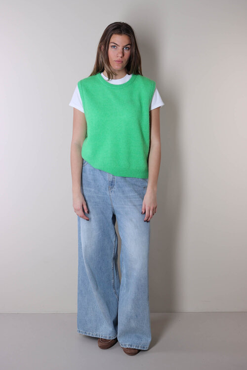 American Vintage Groene Trui mouwloos