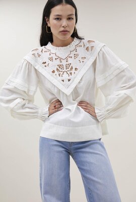 By Bar Off White Blouse