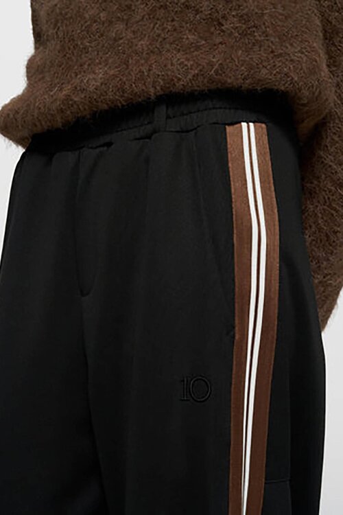 10Days Black barrel track pants