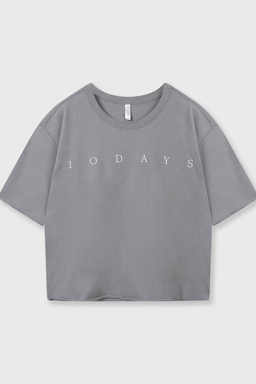 10Days Light Graphite short sleeve tee logo