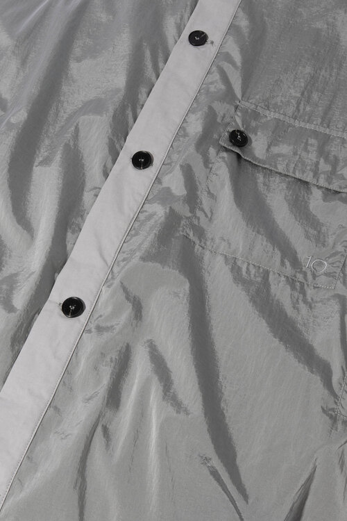 10Days Light Graphite oversized shirt jacket