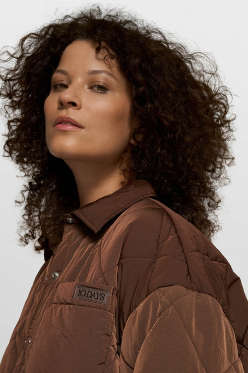 10Days dark truffle padded jacket