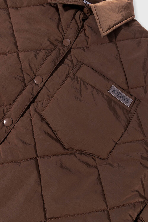 10Days dark truffle padded jacket