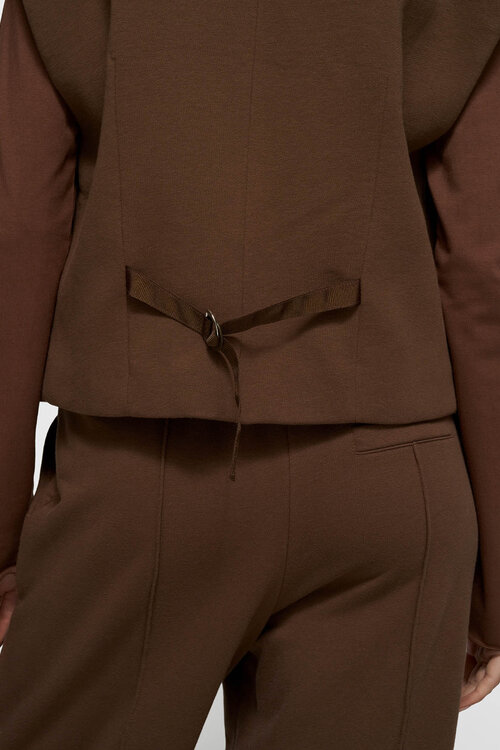 10Days dark truffle belt jogger