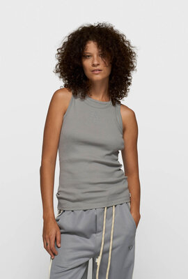 10Days Light Graphite a-symmetric rib top