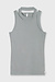 10Days Light Graphite a-symmetric rib top