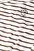 10Days white/dark truffle v-neck tee stripes