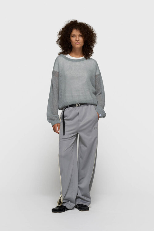 10Days Light Graphite thin knit sweater