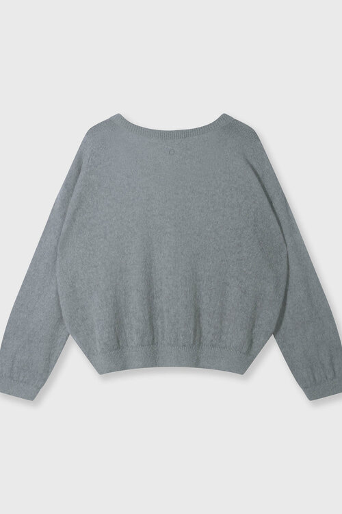 10Days Light Graphite thin knit sweater