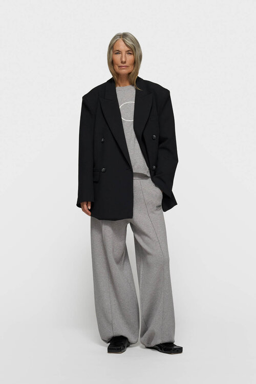 10Days Grey Melee western knit pants