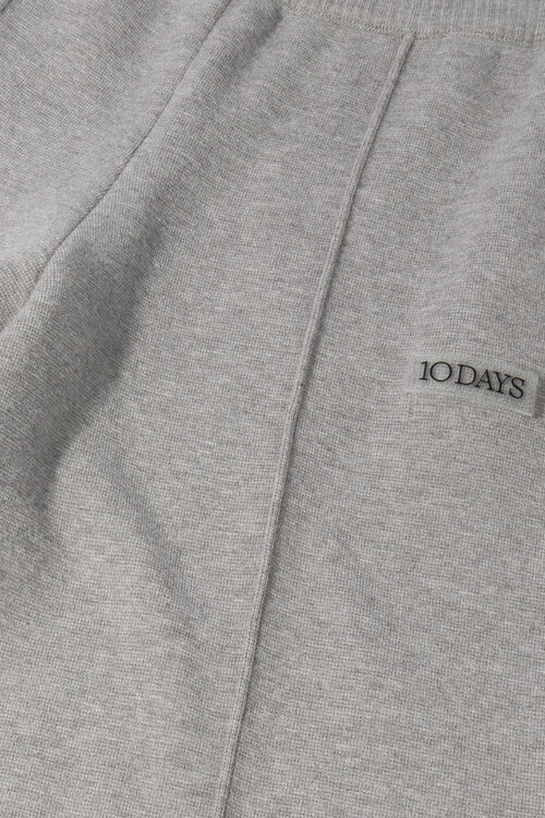 10Days Grey Melee western knit pants