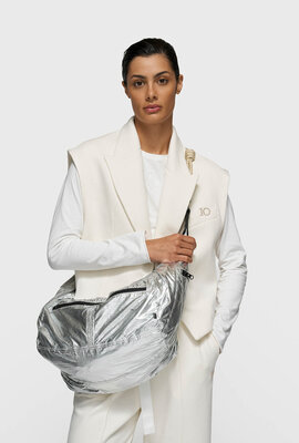 10Days Zilver big banana bag