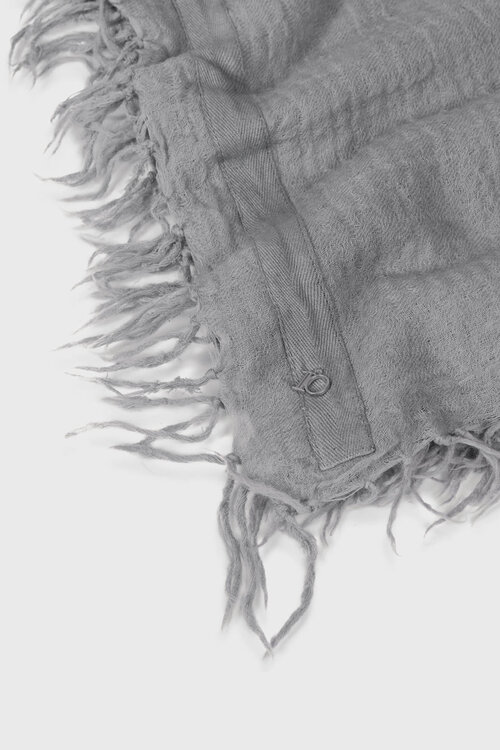 10Days Light Graphite scarf washed wool