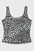 10Days Ecru slimfit tanktop leopard