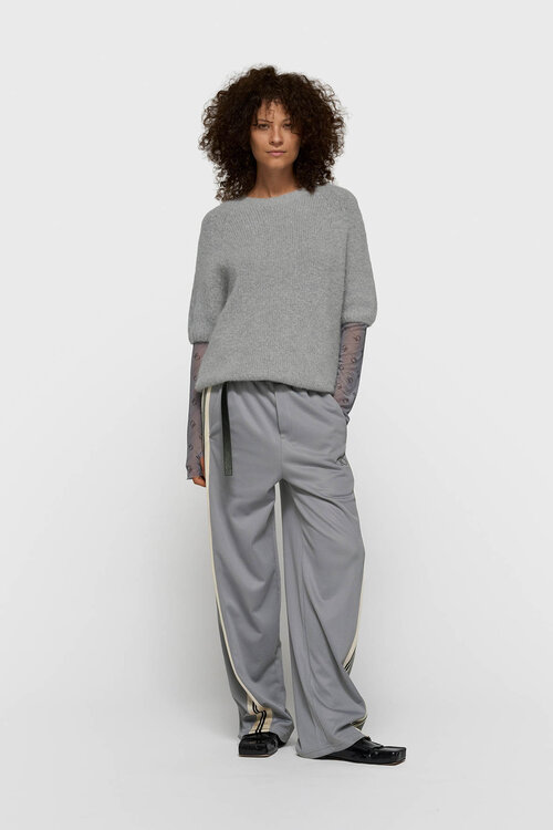 10Days Light Graphite short sleeve knit sweater