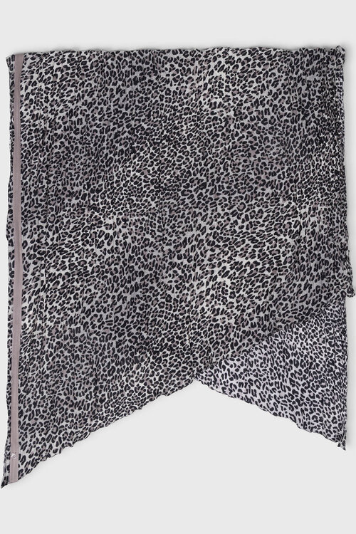 10Days Ecru scarf leopard