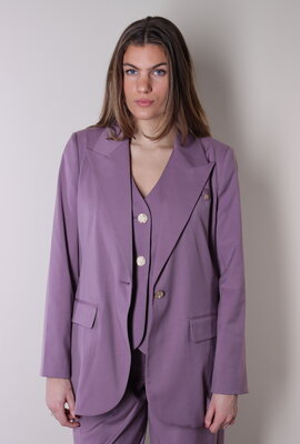 Co'couture Oud Roze Liam Fitted Blazer
