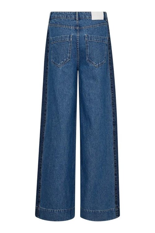Co'couture Blauw Bilbao Wide Leg Jeans