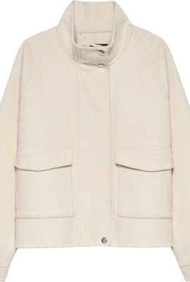 Studio AR by Arma Champagne Cailin Wool Blend Coat