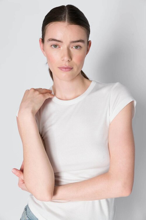 Neeve Witte Rib Shirt