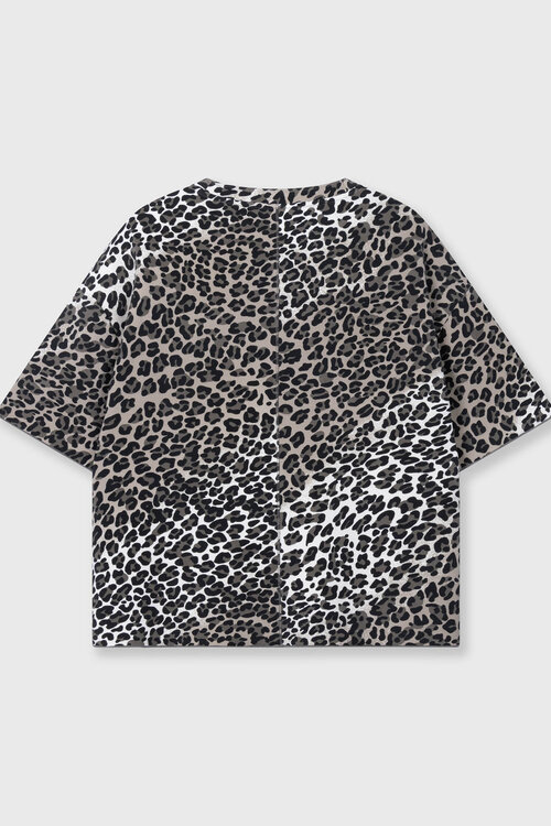10Days Sand soft scuba tee leopard