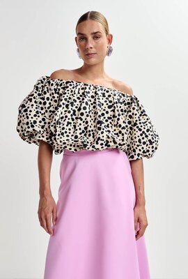 Essentiel Antwerp Off-white black Body Blouse