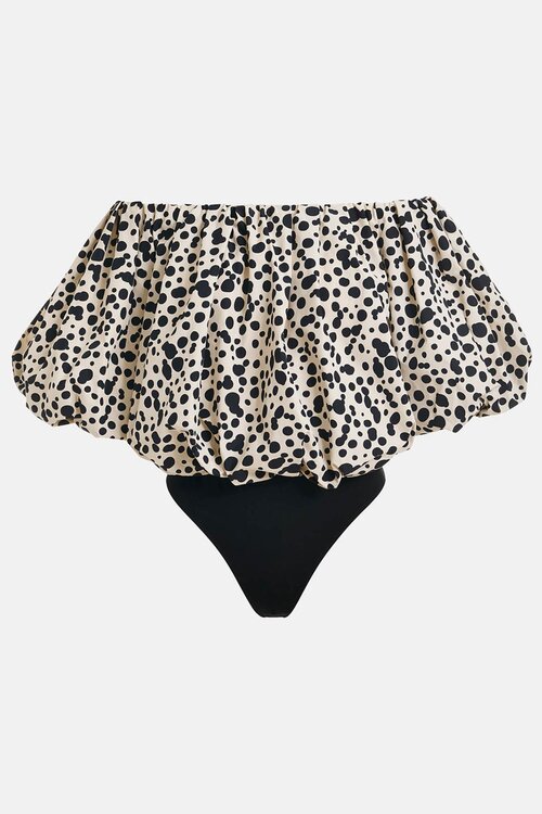 Essentiel Antwerp Off-white black Body Blouse