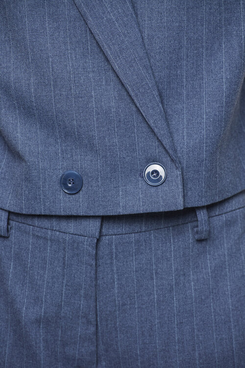 Dante 6 Donkerblauwe Alain Pinstripe Pants