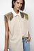 Dante 6 Beige Rhobin Fringe Shirt