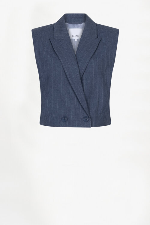 Dante 6 Donkerblauw Jarod Pinstripe Gilet
