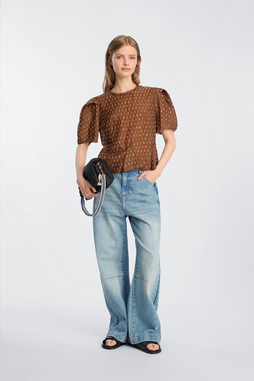 Munthe Bruine Brown Blouse