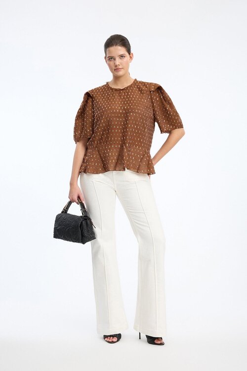 Munthe Bruine Brown Blouse
