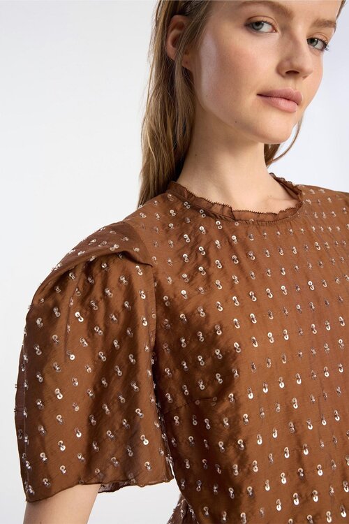 Munthe Bruine Brown Blouse