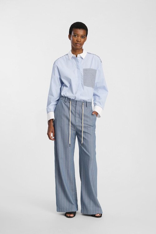 Munthe Blauwe Buxilima Blouse