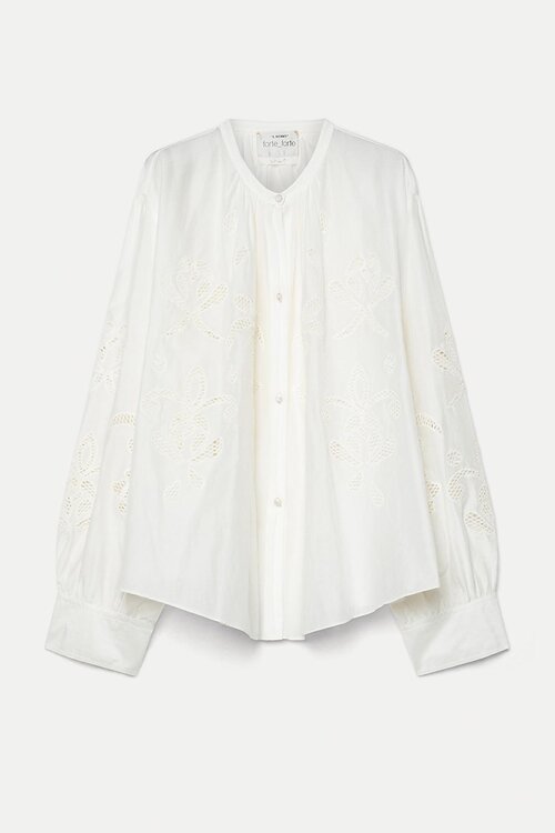 Forte_Forte Off White Blouse