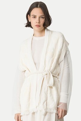 Forte_Forte Creme Gilet