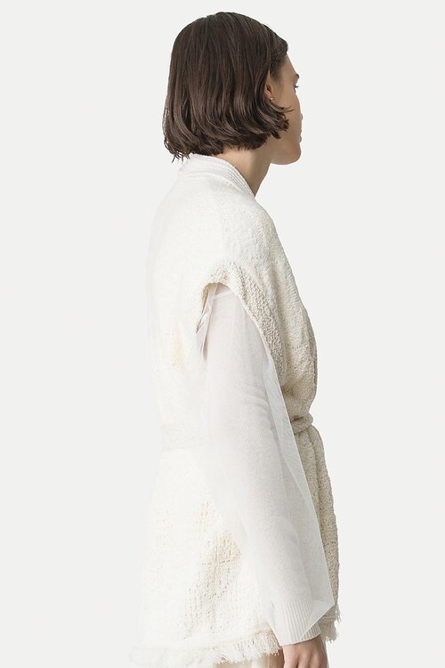 Forte_Forte Creme Gilet