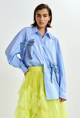 Essentiel Antwerp Blauw Blouse Strikken