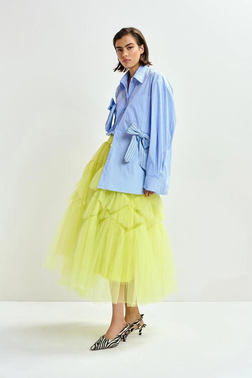 Essentiel Antwerp Blauw Blouse Strikken