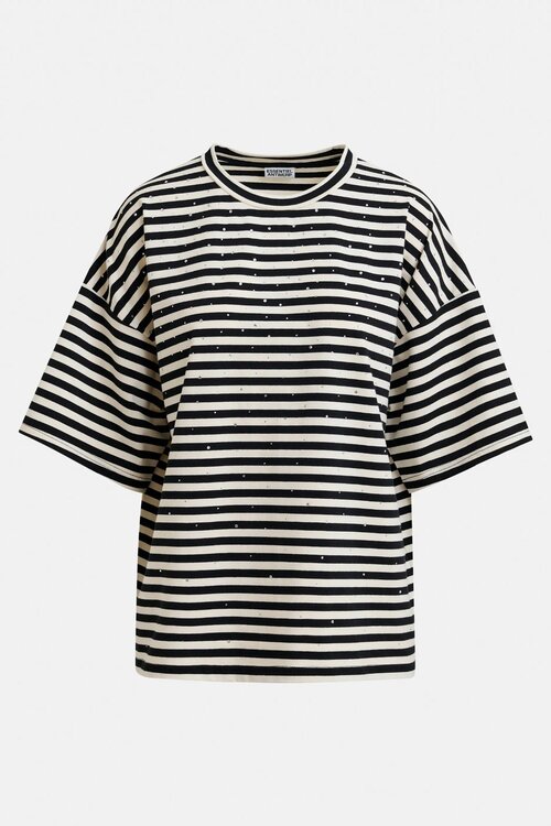 Essentiel Antwerp Zwart / wit Streep Shirt