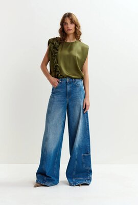 Essentiel Antwerp Blauwe Jeans Wide Leg