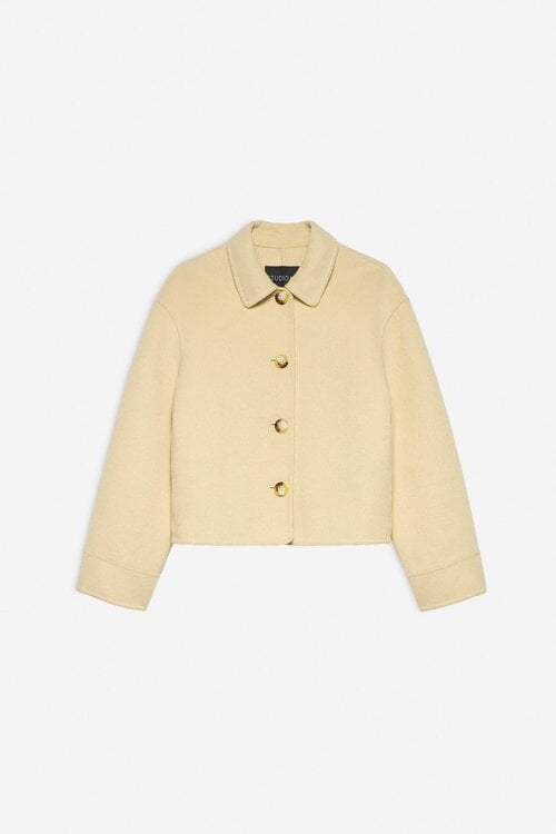 Studio AR by Arma Creme Nicolina Wool Blend Coat