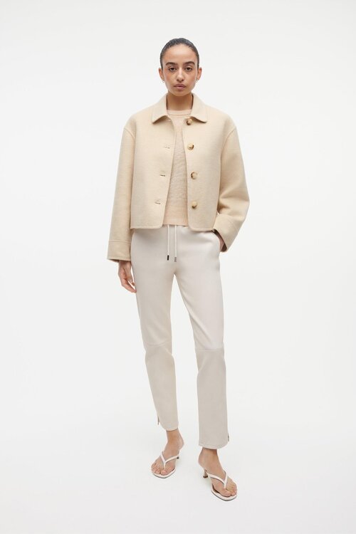 Studio AR by Arma Creme Nicolina Wool Blend Coat