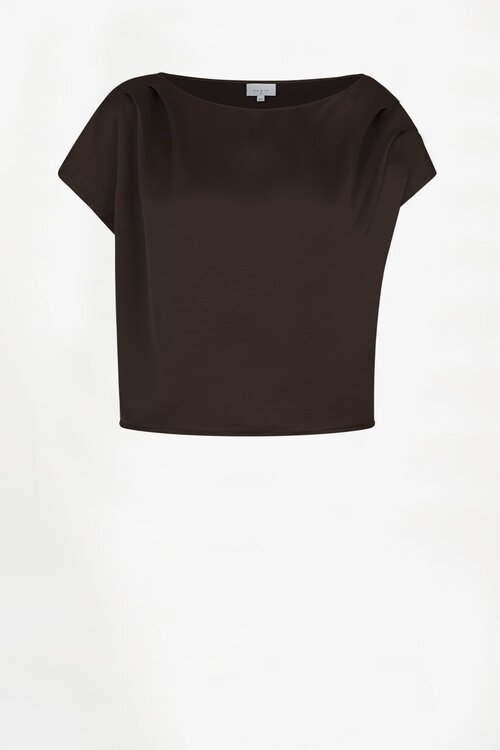 Dante 6 Espresso Roam Satin Drapey Top