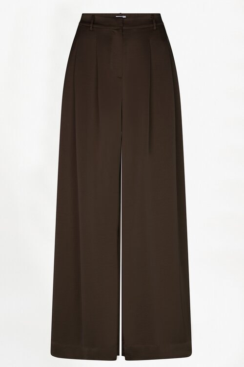 Dante 6 Espresso Onique Wide Leg Satin Pants