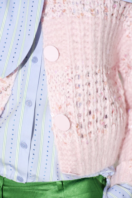 Dante 6 Rose Juna Stripe Cardigan